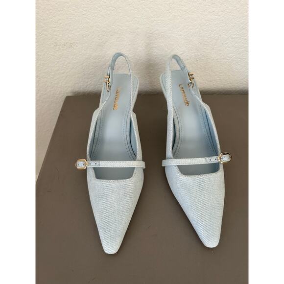 Larroude Ines Pump In Maya Denim - 6 - Picture 2 of 6